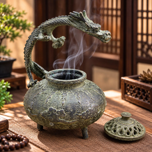 Decorative Dragon Incense Burner