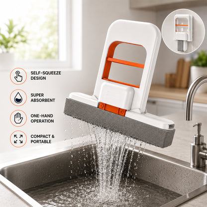 Mini Foldable Self-Squeezing Cleaning Mop
