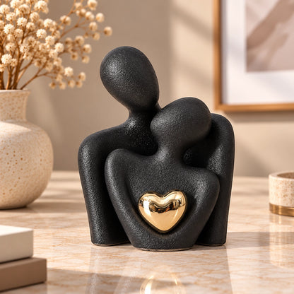 Modern Abstract Couple Ceramic Ornament - Contemporary Figurines