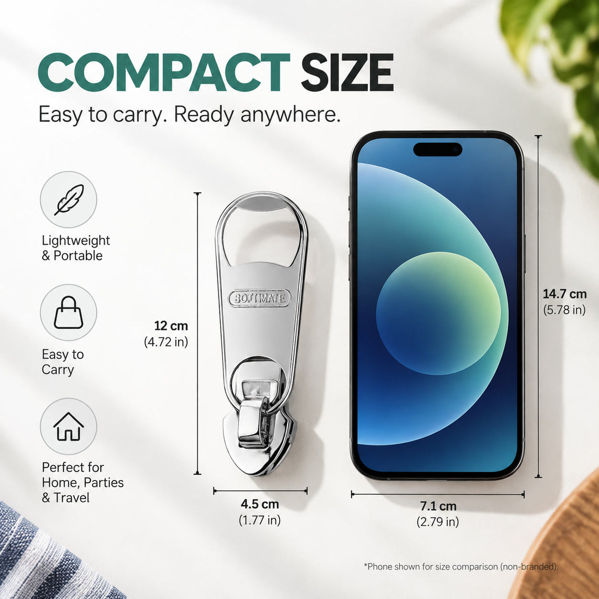 Magnetic Fridge Bottle Opener with Zipper Design
