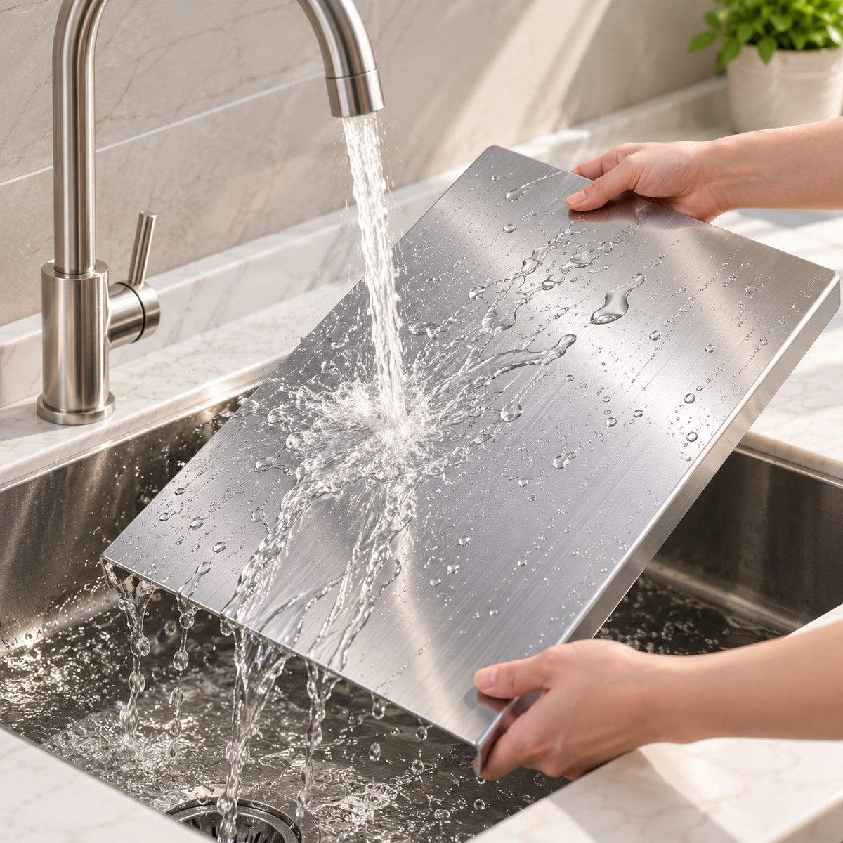 Countertop Stainless Steel Cutting Board
