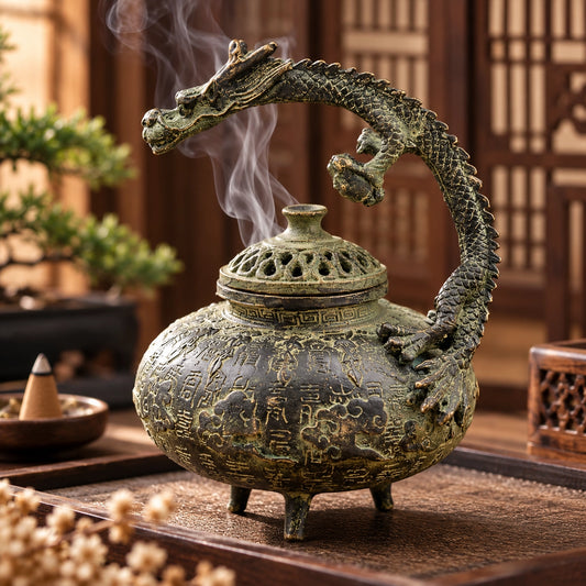 Decorative Dragon Incense Burner