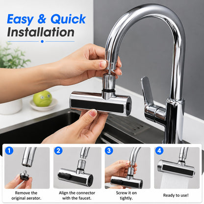 360° Rotating Multi-Mode Kitchen Faucet Attachment