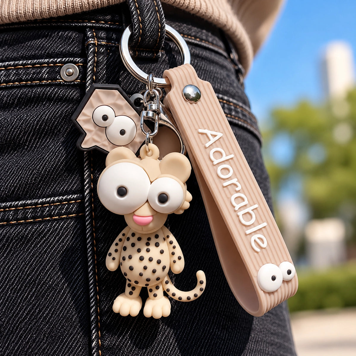 Cute Animal Keyring – Unique Character Charm for Bags & Keys