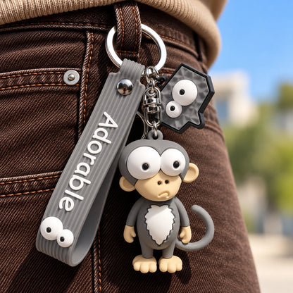 Cute Animal Keyring – Unique Character Charm for Bags & Keys