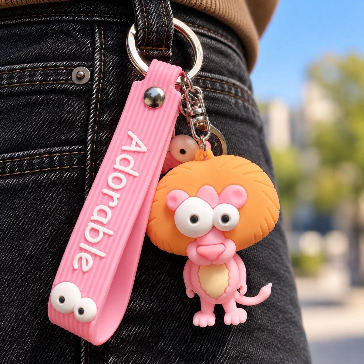 Cute Animal Keyring – Unique Character Charm for Bags & Keys