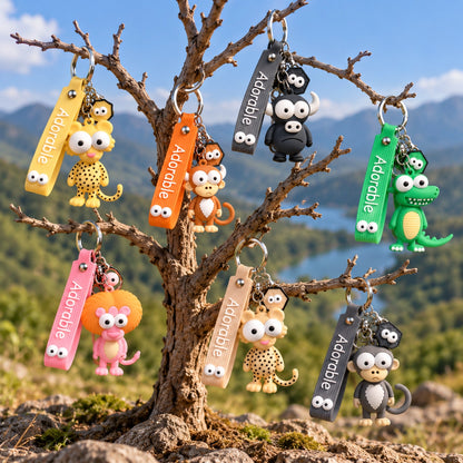 Cute Animal Keyring – Unique Character Charm for Bags & Keys