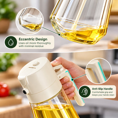 2-in-1 Oil Sprayer & Pourer Bottle