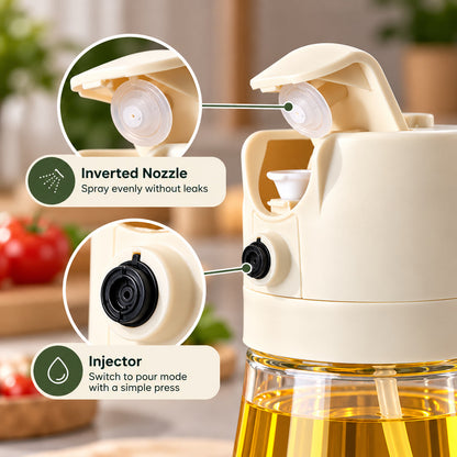 2-in-1 Oil Sprayer & Pourer Bottle