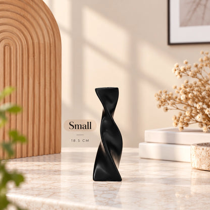 Nordic Style Twisted Ceramic Vase for Home Décor